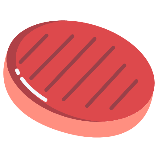 Meat grilled steak food and restaurant icon
