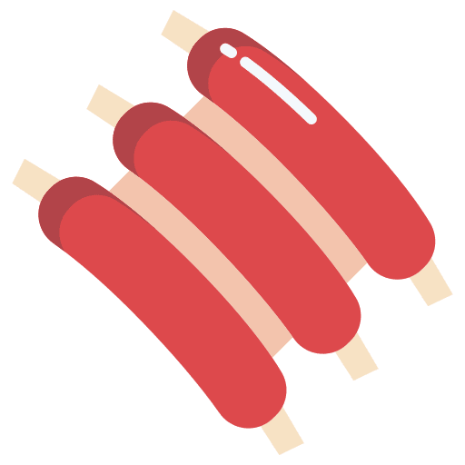 Ribs barbeque pork lamb icon