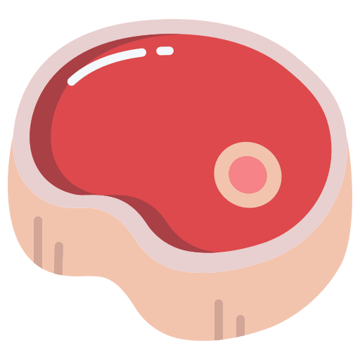 Steak restaurant protein meat icon