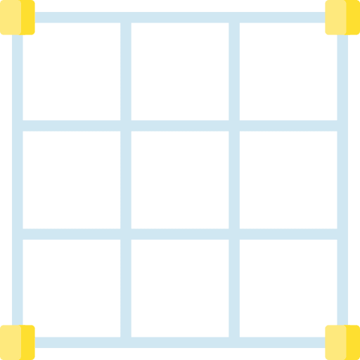 Grid options open menu squares icon