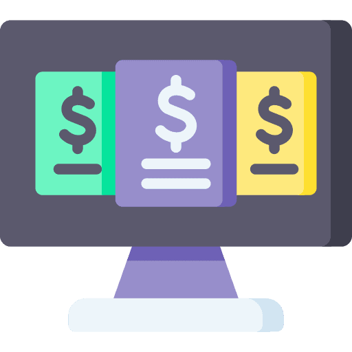 Price tag screen television tv icon