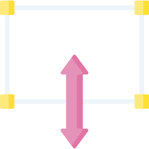 Stretching template presentation corners icon Stretching template presentation corners icon