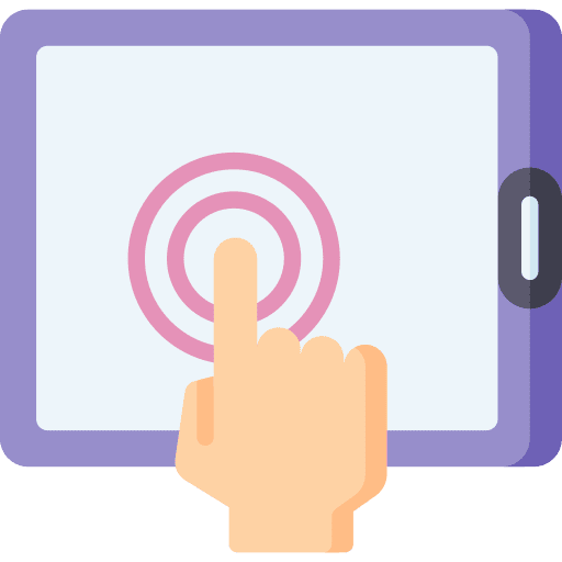 Tap electronics tap gesture icon