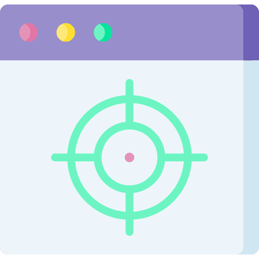 Target browser commerce dart icon Target browser commerce dart icon