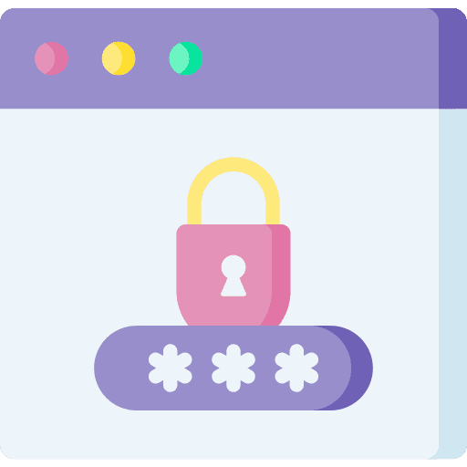 Lock web page lock secure icon Lock web page lock secure icon