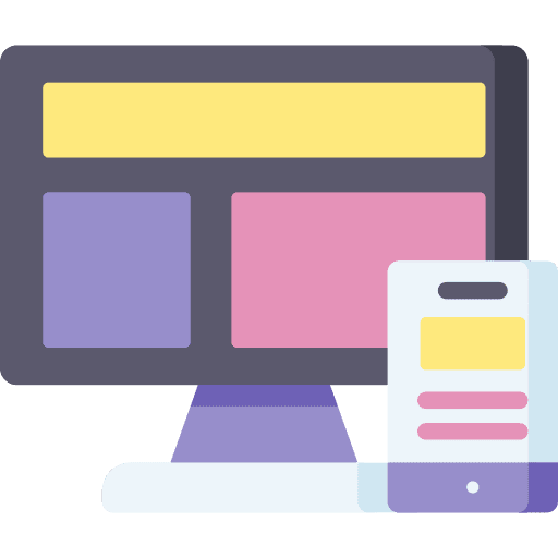 Responsive design electronics interface web design icon Responsive design electronics interface web design icon