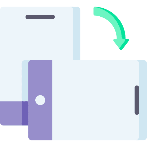 Rotate button circular arrows mobile rotation icon Rotate button circular arrows mobile rotation icon