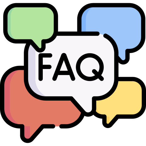Faq info help speech bubble icon
