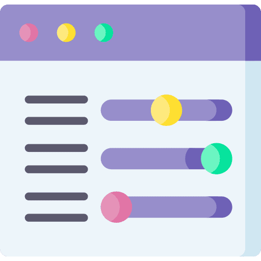 Settings adjustment adjust levels icon Settings adjustment adjust levels icon