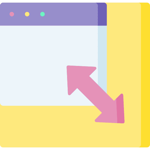 Shrink orientation narrowing ui icon Shrink orientation narrowing ui icon