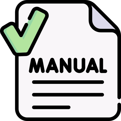 Manual tick guidelines files and folders icon