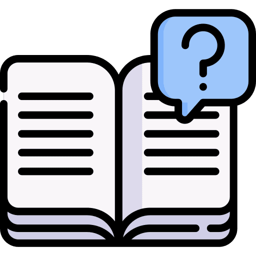 Book book info question mark icon
