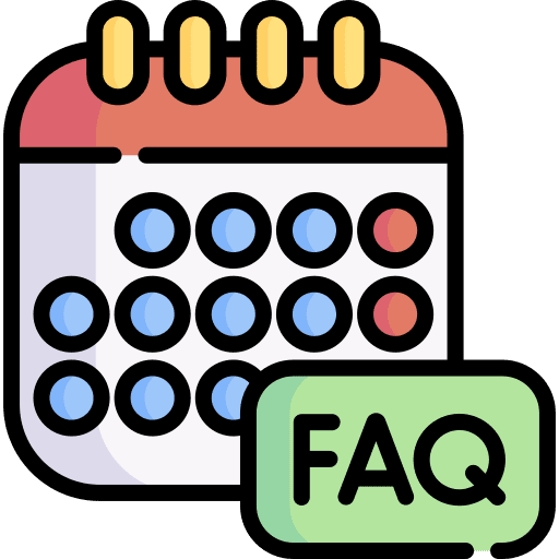 Calendar communications questions schedule icon