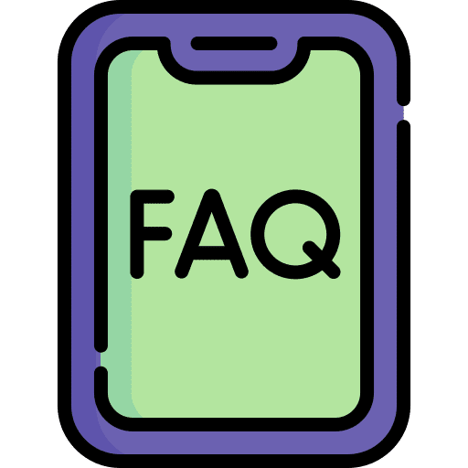 Faq communications mobile phone help icon