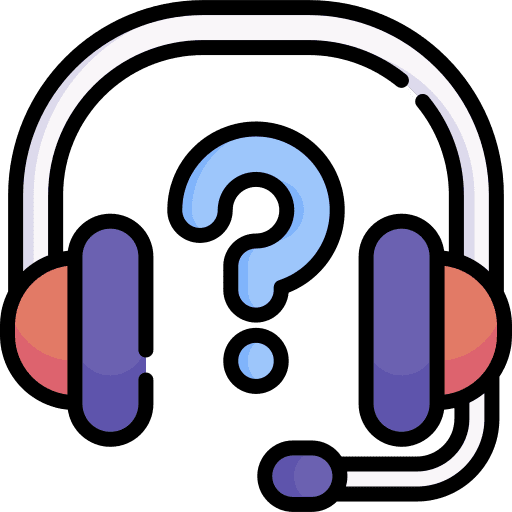 Headset costumer service info question mark icon