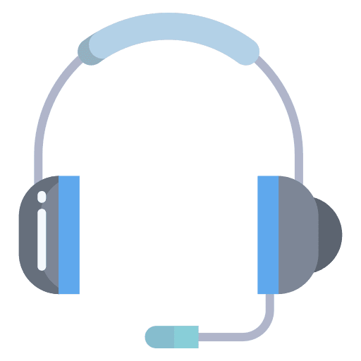 Headset music and multimedia interface headset icon