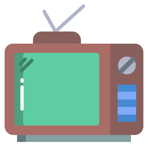 Television screen tv technology icon