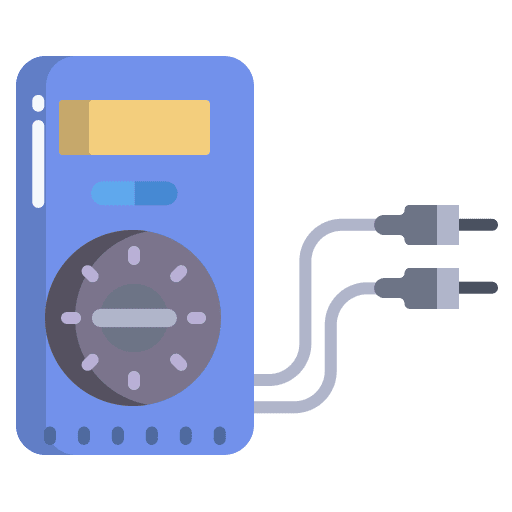 Tester voltage indicator electrical power icon