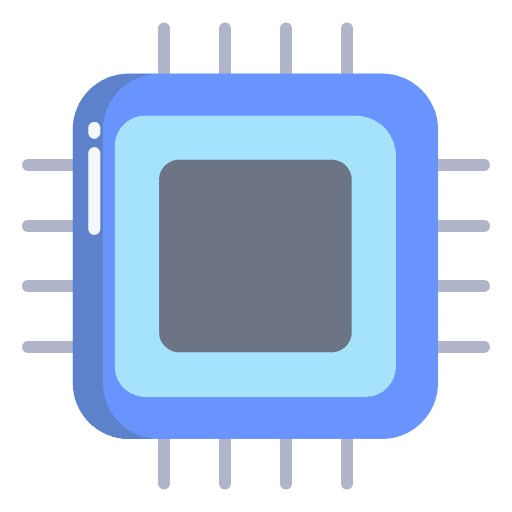 Cpu chip microchip ram icon