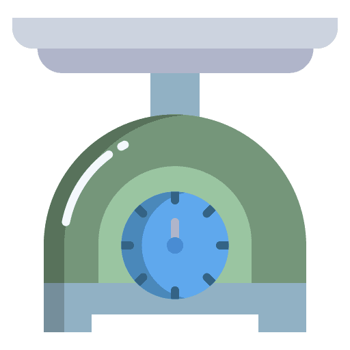 Scale kitchen pack control weight scale icon