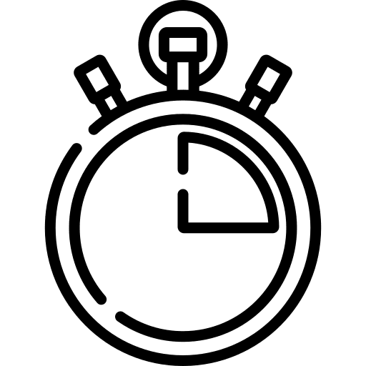 15 minutes quarter time and date stopwatch icon