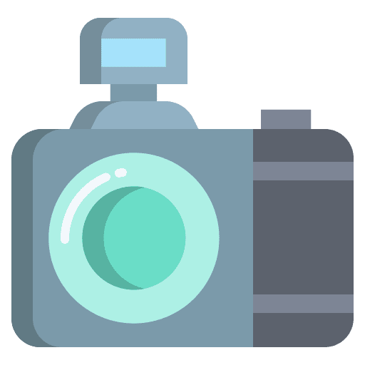 Camera flash photo travel icon