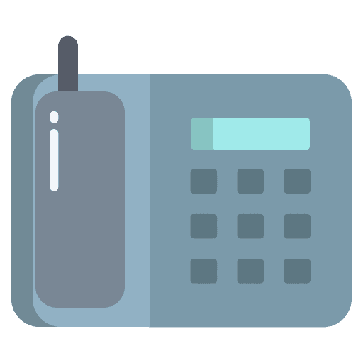 Telephone office material tools and utensils telephone call icon