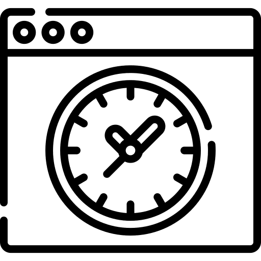 Time internet page timer icon