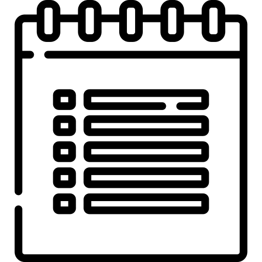 Agenda agenda criteria verification icon