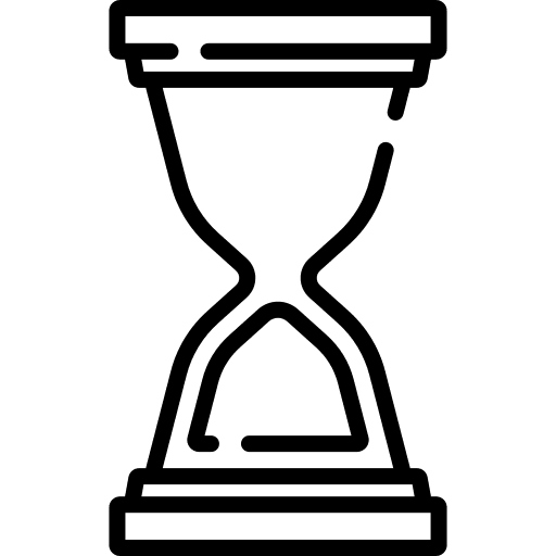 Hourglass clock wait ui icon
