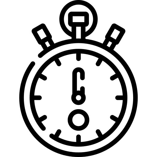 Stopwatch chrono time clock icon