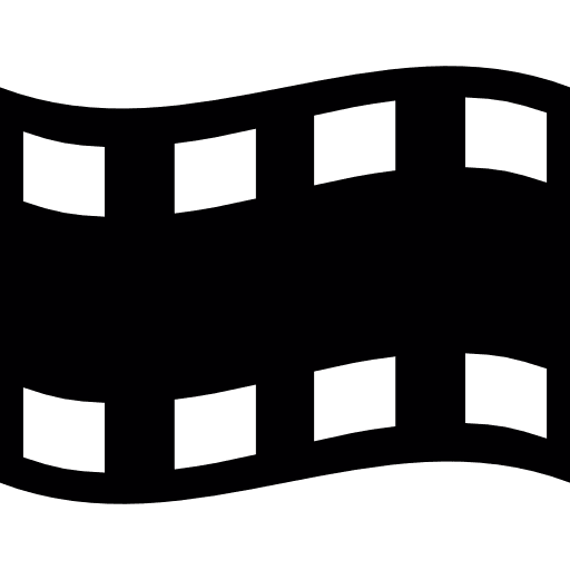 Video film strip multimedia movie film strip icon