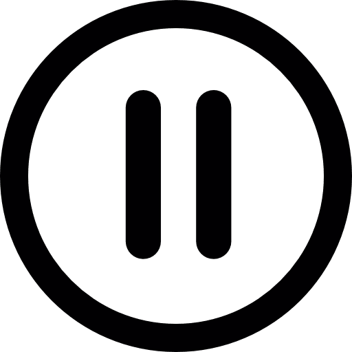 Video pause button multimedia option interface music player icon