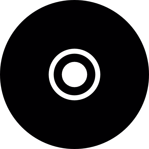 Black compact disc album music album cd icon