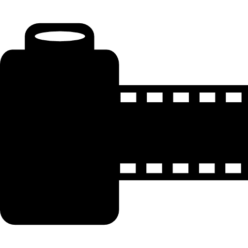 Film strip multimedia filming photography icon