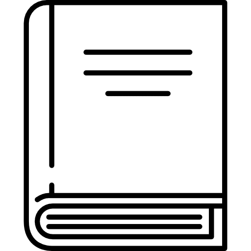 Hard cover book reading education cd cover icon