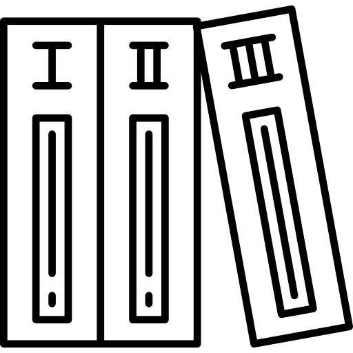 Serialized books library reader reading icon