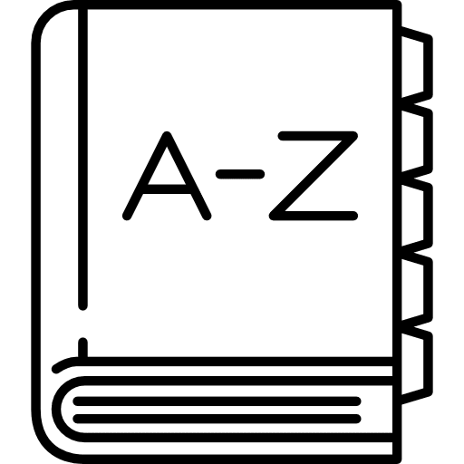 Big dictionary library education reader icon