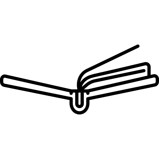 Open book with pages education studying school material icon