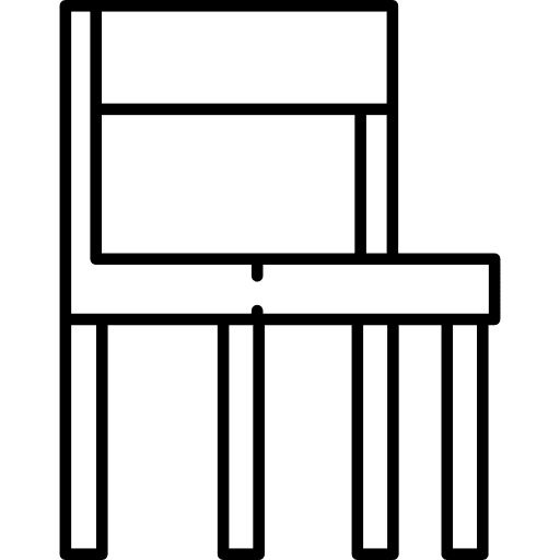 Library chair seat sitting comfortable icon