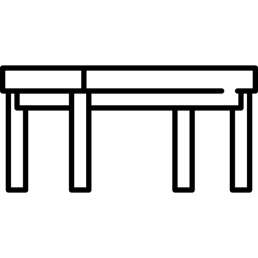 Library table reading desk studying icon