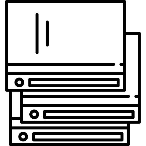 Stack of books libraries library reader icon