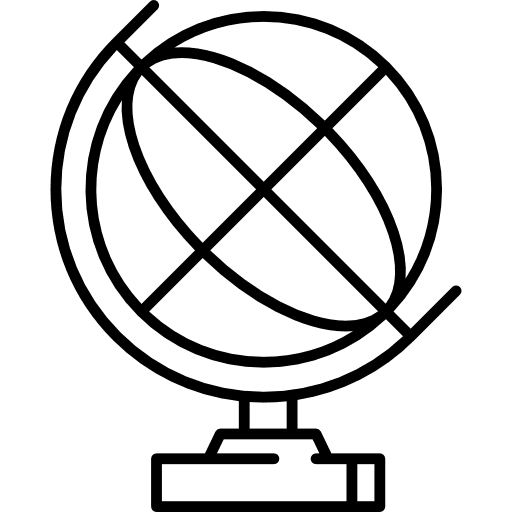 Library earth globe globe grid planet earth libraries icon