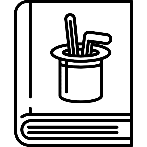 Magician book library leisure reading icon