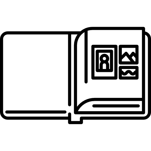 Photo album photographer photography book icon