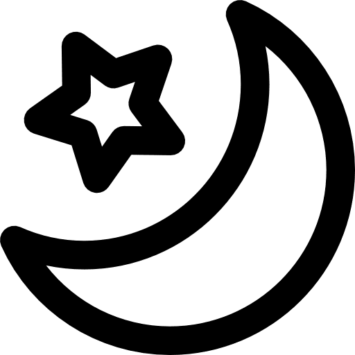 Night star night nature icon