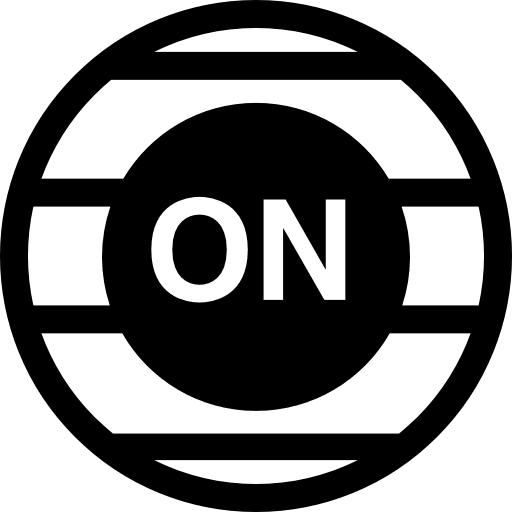 On button multimedia option on button power icon