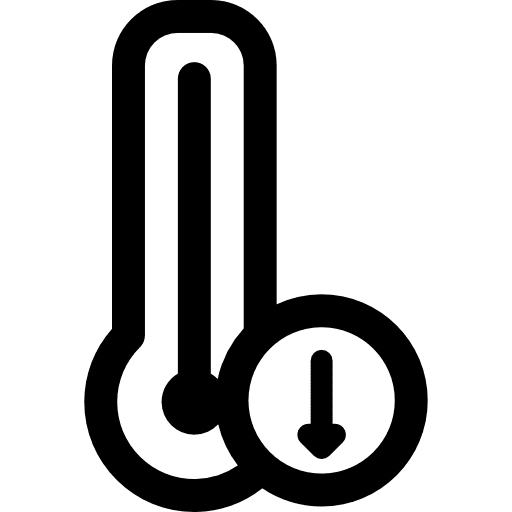 Thermometer degrees temperature mercury icon