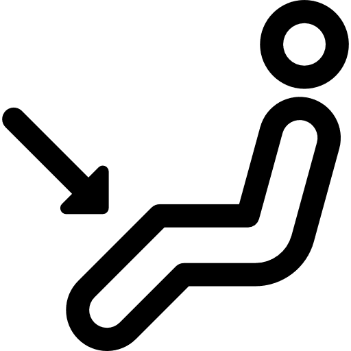 Air conditioning sign multimedia stick man icon