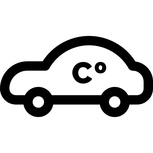 Car car automobile temperature icon